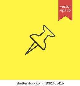 push pin. push pin icon. sign design. Vector EPS 10