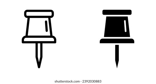 Icono de empuje. símbolo para concepto móvil y diseño web. ilustración vectorial