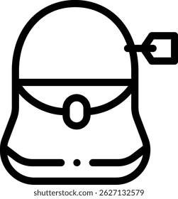 push pin icon. Thin Linear Style Design Isolated On White Background
