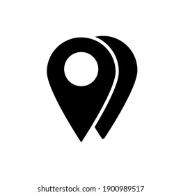 Push Pin Icon in trendy flat style.  simple design for graphics, logos, websites, social media, UI, mobile apps, EPS10