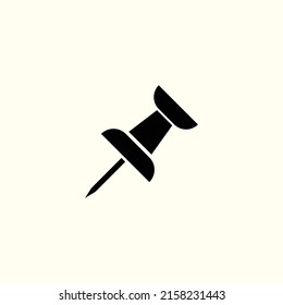 Push Pin Icon in trendy flat style. Pin symbol for your web site design, logo, app, UI. Vector illustration, EPS10
