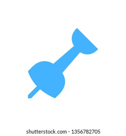 Push pin icon - vector