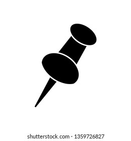 Push pin icon - vector