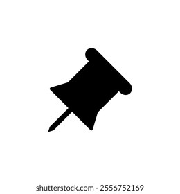 Push pin icon vector. Push pin icon. PIn icon.