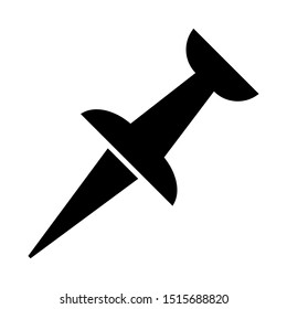 Push pin icon vector design template