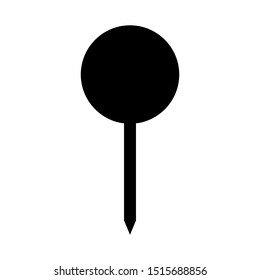 Push pin icon vector design template