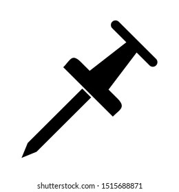 Push pin icon vector design template