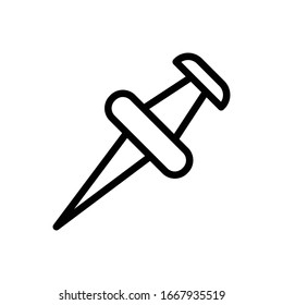 Push pin icon vector design template