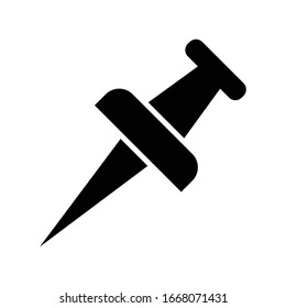 Push pin icon vector design template ilustration