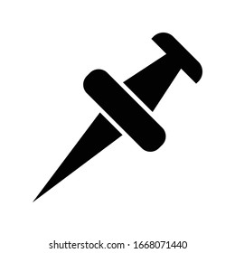 Push pin icon vector design template ilustration
