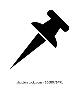 Push pin icon vector design template ilustration