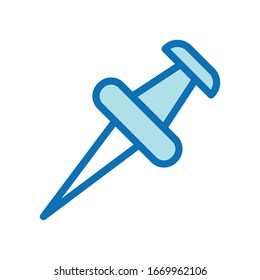 Push pin  icon vector design template ilustration