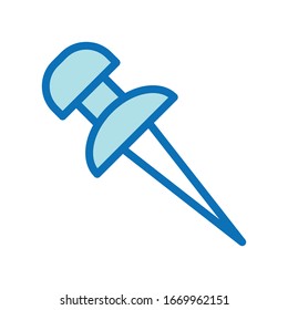 Push pin  icon vector design template ilustration