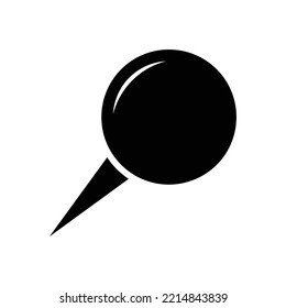 push pin icon vector design template in white background