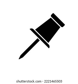 Push pin icon vector design template