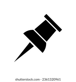 push pin icon vector design template in white background