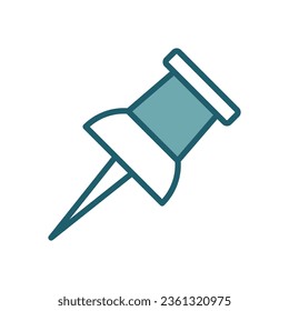 push pin icon vector design template in white background