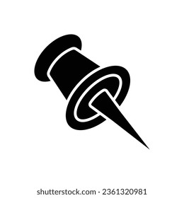 push pin icon vector design template in white background