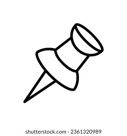 push pin icon vector design template in white background