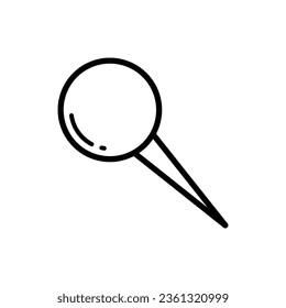 push pin icon vector design template in white background