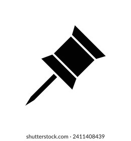 Vektordesign-Vorlage für Push-Pin-Icon einfach und sauber