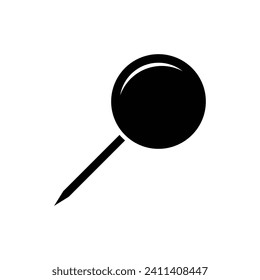 push pin icon vector design template simple and clean