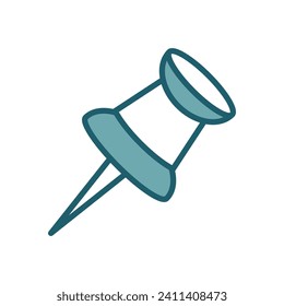 push pin icon vector design template simple and clean