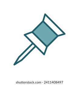 push pin icon vector design template simple and clean