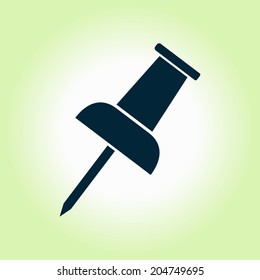  Push pin icon. Vector EPS 10. 