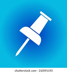  Push pin icon. Vector EPS 10. 