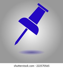  Push pin icon. Vector EPS 10. 