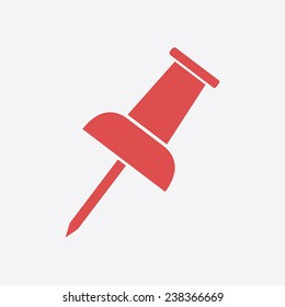  Push pin icon. Vector EPS 10. 