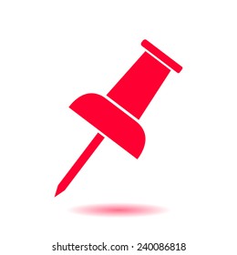  Push pin icon. Vector EPS 10. 
