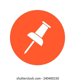  Push pin icon. Vector EPS 10. 