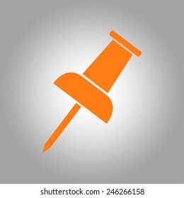  Push pin icon. Vector EPS 10. 