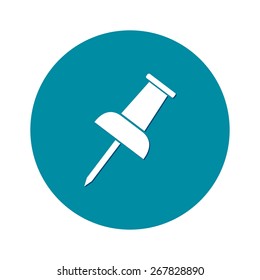  Push pin icon. Vector EPS 10. 