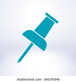  Push pin icon. Vector EPS 10. 