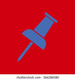  Push pin icon. Vector EPS 10. 