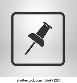 Push pin icon. Vector EPS 10. 