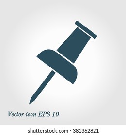  Push pin icon. Vector EPS 10. 
