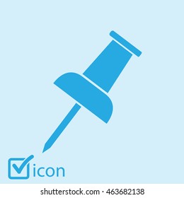  Push pin icon. Vector EPS 10. 