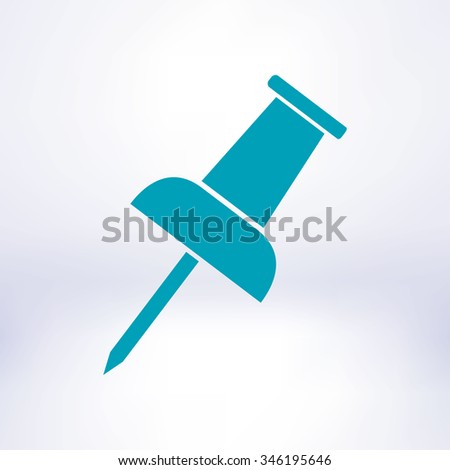  Push pin icon. Vector EPS 10. 
