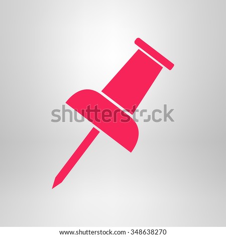  Push pin icon. Vector EPS 10. 