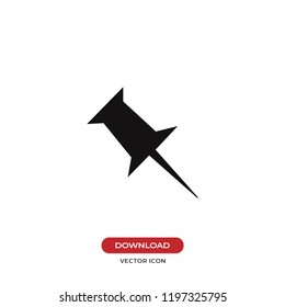 Push pin icon vector illustration
