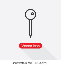 Push Pin Icon Vector Illustration Eps10