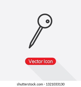 Push Pin Icon Vector Illustration Eps10