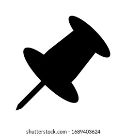 Push Pin Icon. vector illustration on white background. eps 10