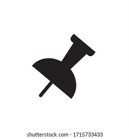 push pin icon vector illustration design isolated