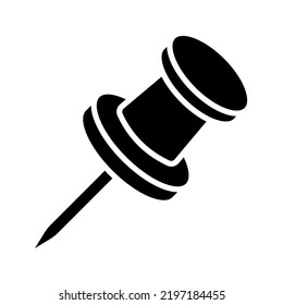 Push pin icon. vector illustration