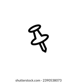 Push Pin icon vector illustration. outline icon for web, ui, and mobile apps